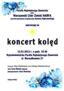 Koncert kolęd Warszawskiego Chóru Żeńskiego 