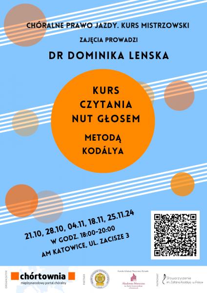 Kurs czytania nut głosem metodą Kodalya w Katowicach 21.10-25.11.2024