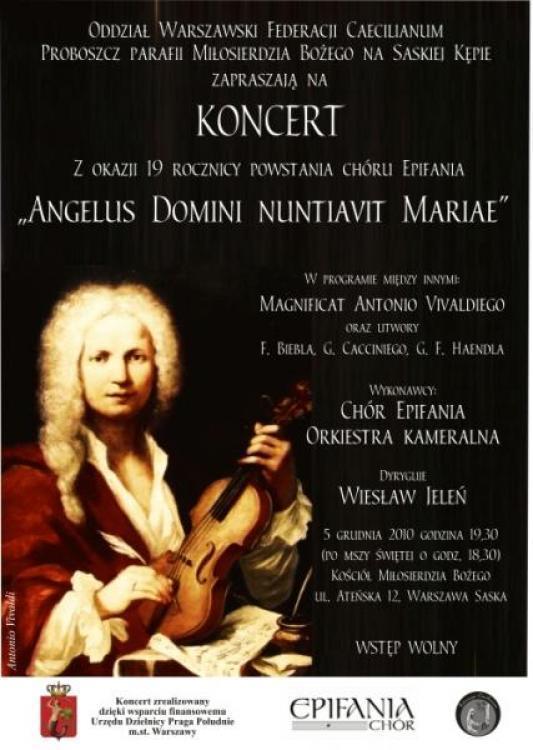19 rocznica powstania chóru Epifania - Magnificat Vivaldiego