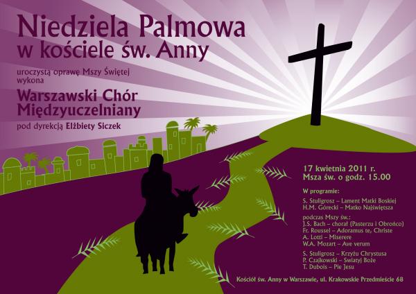 Niedziela Palmowa w Kościele św.Anny/Warszawa