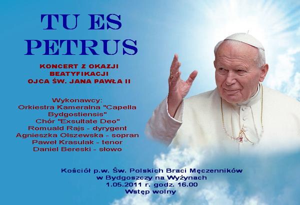 W podziękowaniu za beatyfikację Jana Pawła II