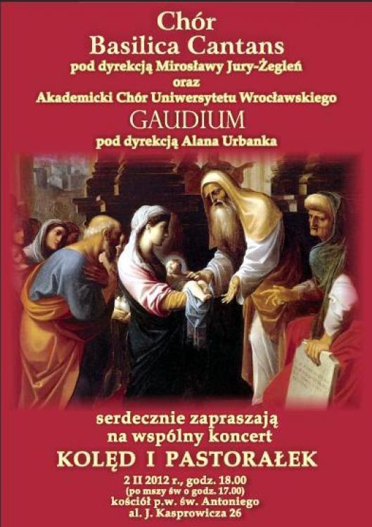 Koncert Kolęd i Pastorałek na ofiarowanie Pańskie 02-02-2012 Wrocław