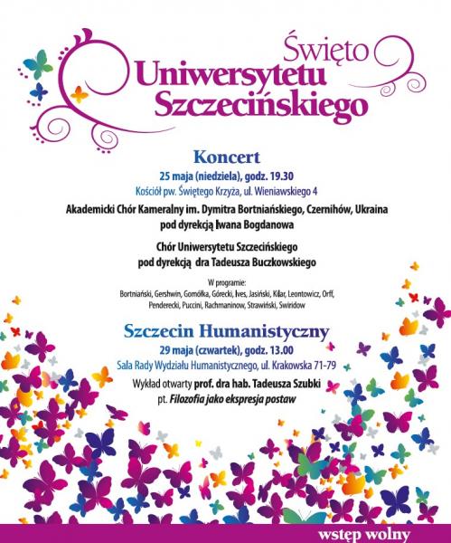 Koncert z okazji Święta Uniwersytetu Szczecińskiego
