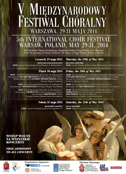 Koncert chórów:CHORUS ENA ze Szwecji oraz Chóru Akademickiego TIBI DOMINE z Warszawy w ramach V Międzynarodowego Festiwalu Chorów