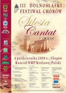 III Dolnośląski Festiwal SILESIA CANTAT, Głogów 2008