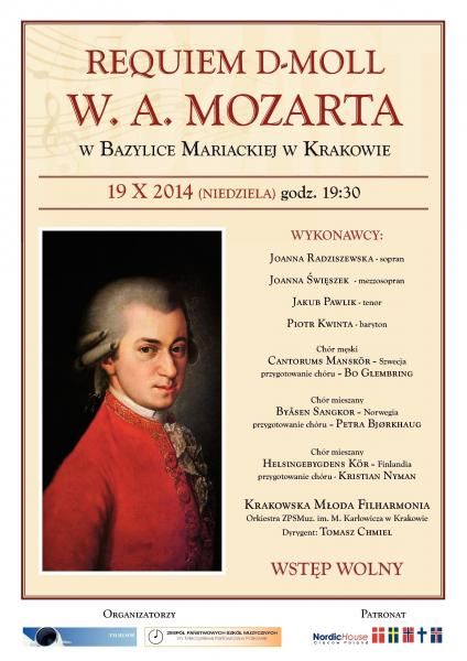 Koncert Requiem d-moll  W.A. Mozarta w Bazylice Mariackiej 