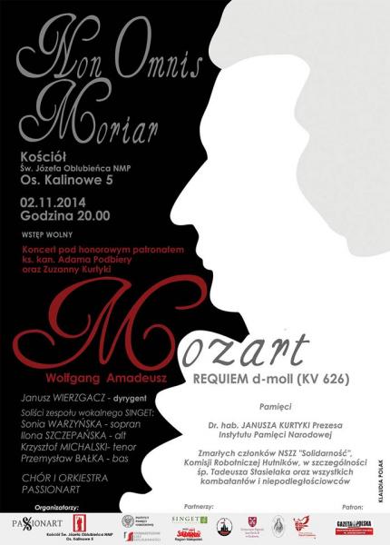 Non Omnis Moriar - Requiem d-moll Wolfganga Amadeusza Mozarta, w wykonaniu Chóru i Orkiestry Stowarzyszenia PASSIONART