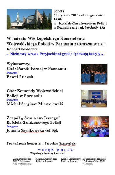 Koncert kolędowy - Chór KWP w Poznaniu