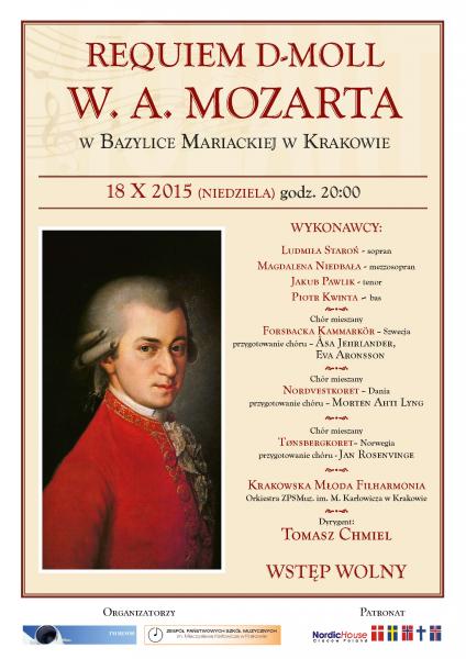 Koncert Requiem d-moll W.A. Mozarta w krakowskiej Bazylice Mariackiej