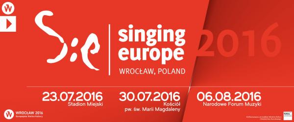 SINGING EUROPE 2016