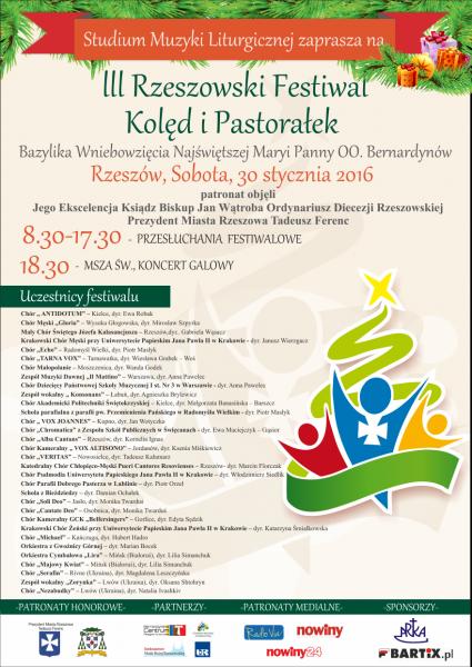 III Rzeszowski Festiwal Kolęd i Pastorałek
