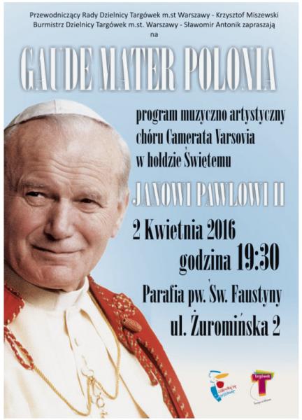 Koncert w hołdzie Świętemu Janowi Pawłowi II