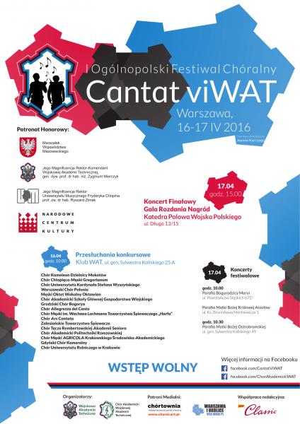 Gala Rozdania Nagród i Koncert Galowy - I Ogólnopolski Festiwal Cantat viWAT