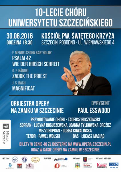 Koncert jubileuszowy Chóru Uniwersytetu Szczecińskiego