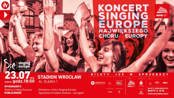 Koncert Singing Europe na Stadionie Wrocław