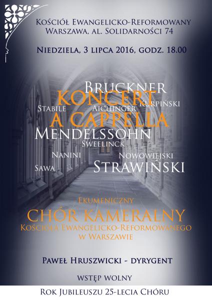 Koncert A CAPPELLA - na zakończenie sezonu artystycznego 2015/2016