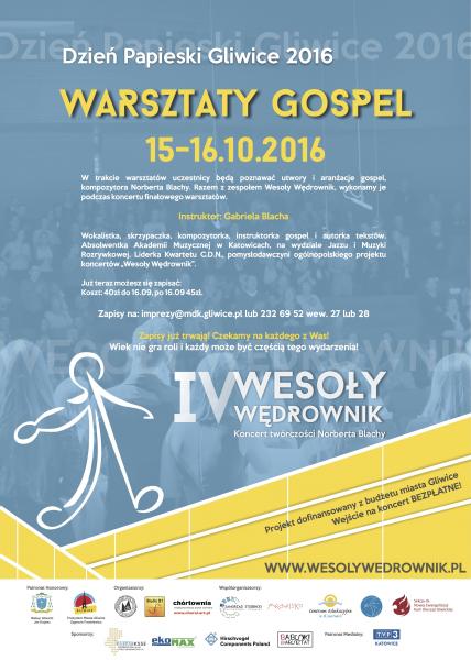 Wesoły Wędrownik koncert twórczości Norberta Blachy i jego utwory na Warsztatach Gospel