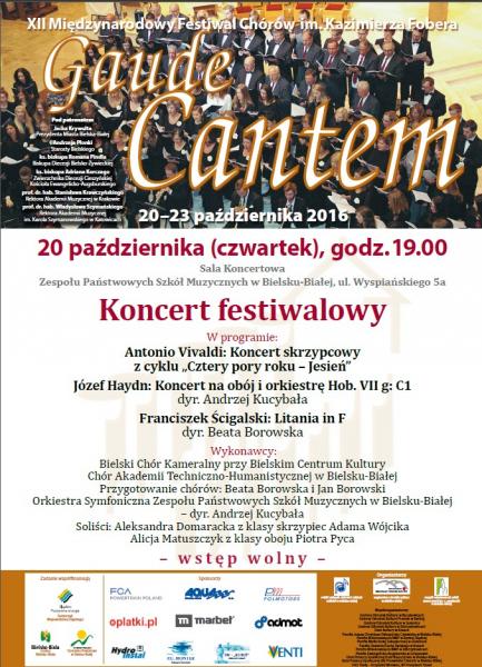 Gaude Cantem - koncert festiwalowy w Bielsku-Białej