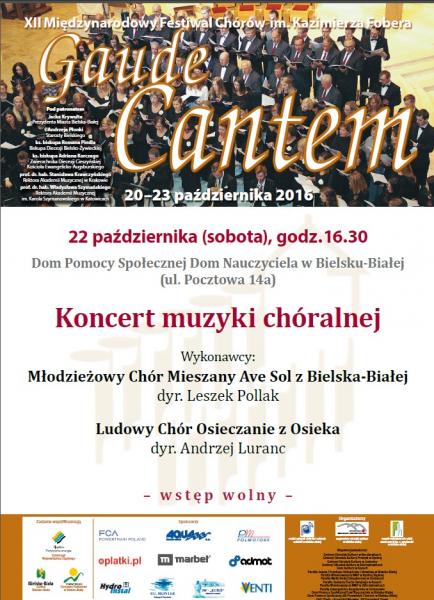 Gaude Cantem - koncert festiwalowy w Domu Nauczyciela w Bielsku-Białej