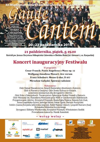 Gaude Cantem - koncert inauguracyjny Festiwalu