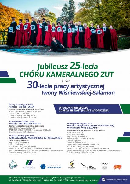 Jubileusz! 25 - lecie istnienia Chóru Kameralnego ZUT w Szczecinie