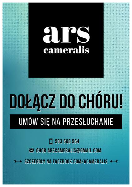 Śpiewaj z nami! Ars Cameralis zaprasza!