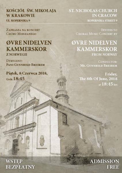 Koncert chóru norweskiego Øvre Nidelven Kammerskor