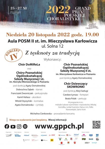 Koncert towarzyszący GPPCh 2022 - DoMiReLa, Chóry POSM I i II st. i Skowronki