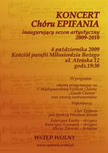Koncert chóru Epifania, Warszawa